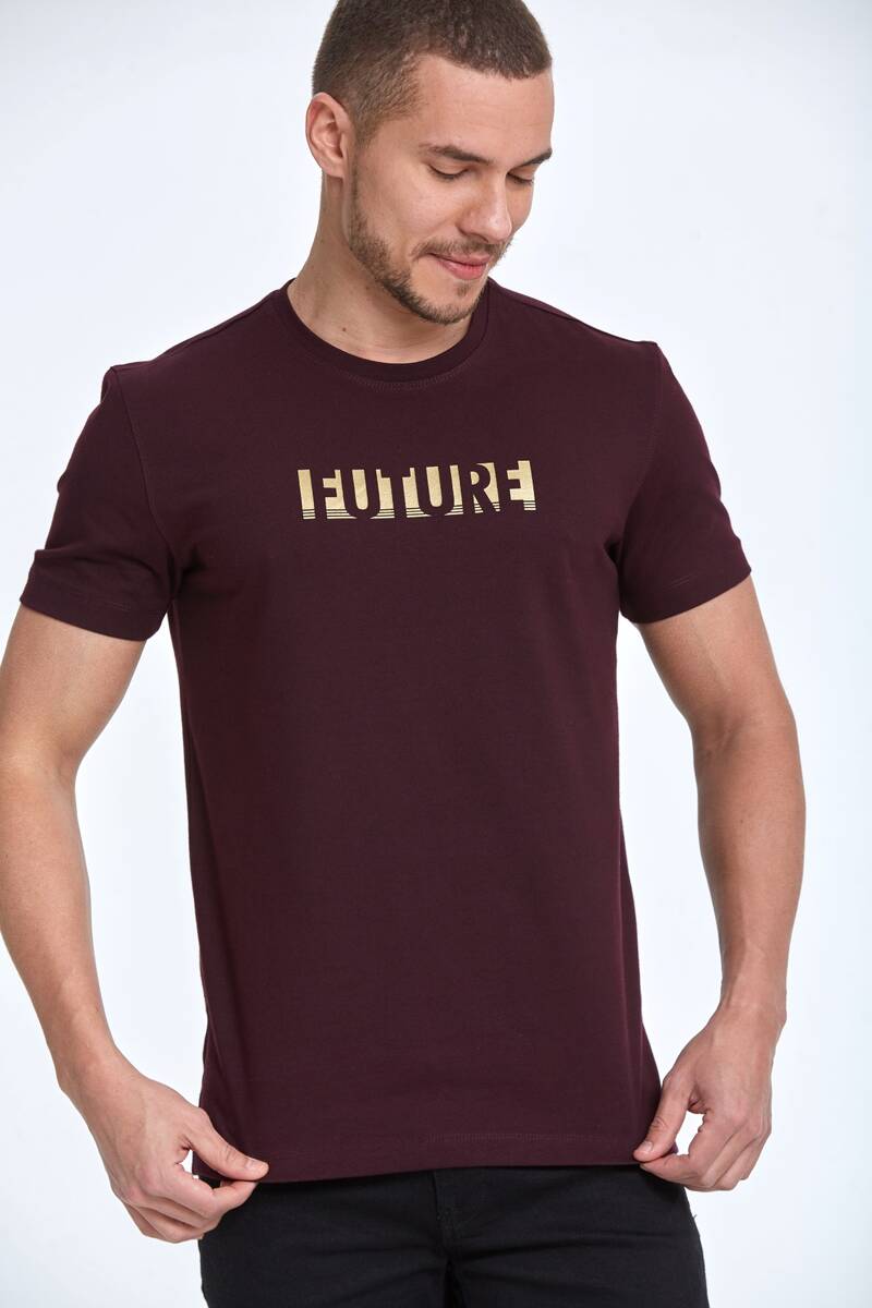 Future Printed Cotton Crew Neck T-Shirt - 14