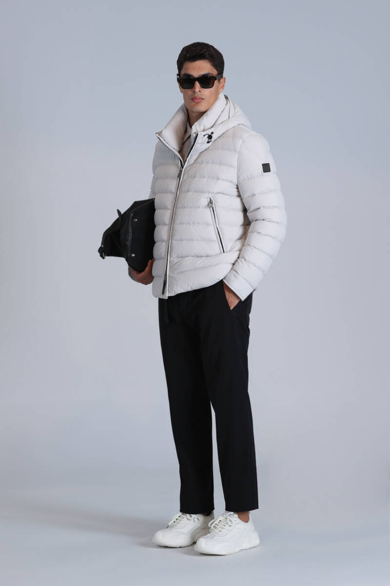 Gabriel Goose Down Men's Coat Stone - 2