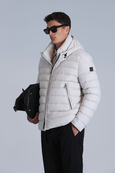 Gabriel Goose Down Men's Coat Stone - 3