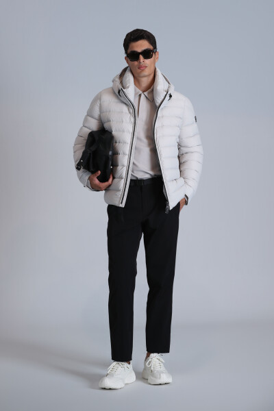 Gabriel Goose Down Men's Coat Stone - 5