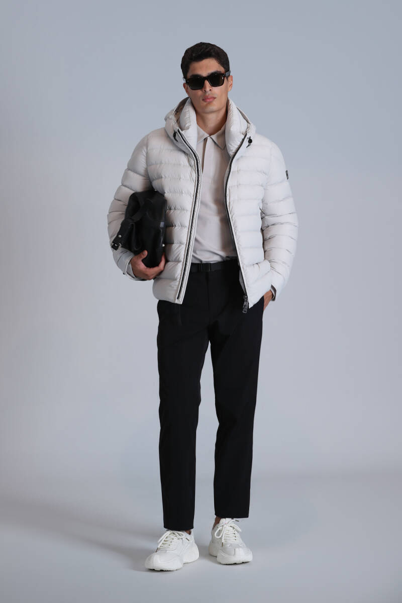 Gabriel Goose Down Men's Coat Stone - 5