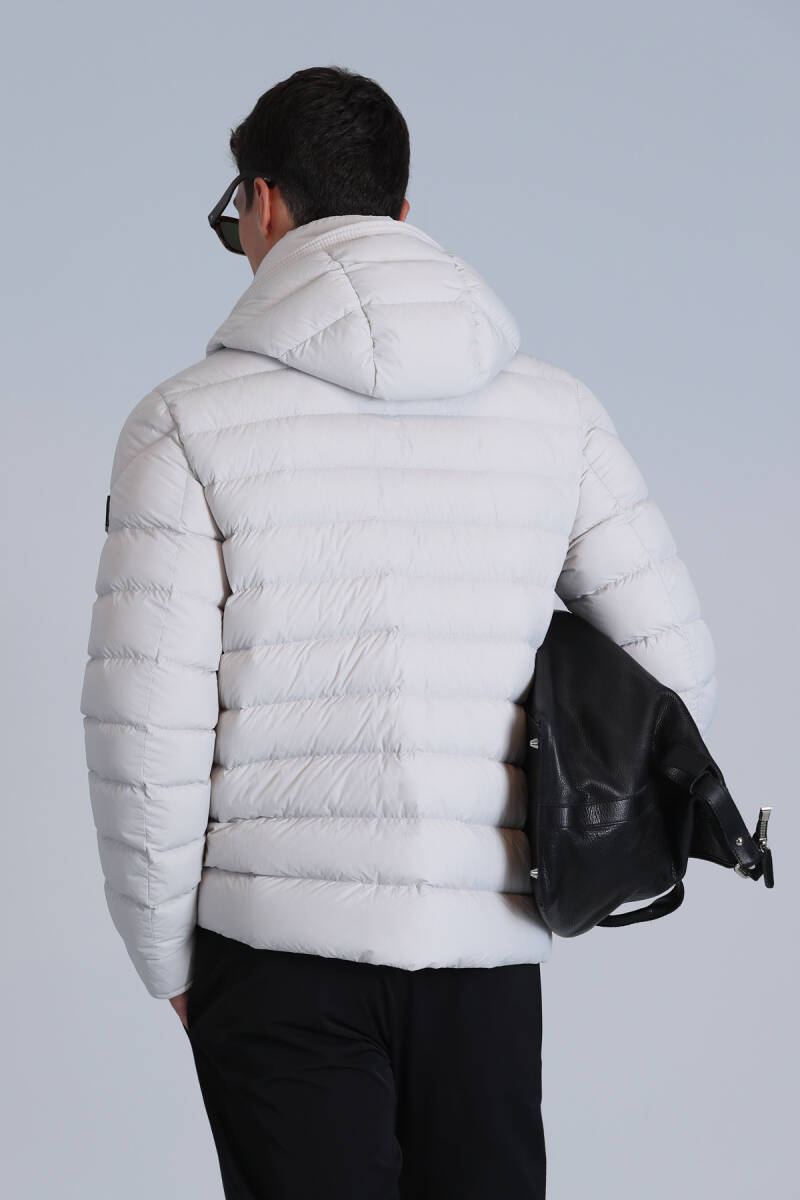 Gabriel Goose Down Men's Coat Stone - 6