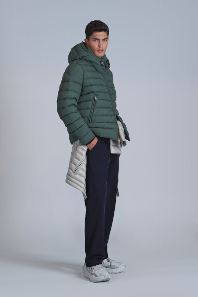 Gabriel Goose Down Men's Coat Green - LUFIAN