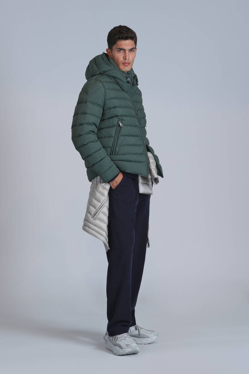 Gabriel Goose Down Men's Coat Green - 1