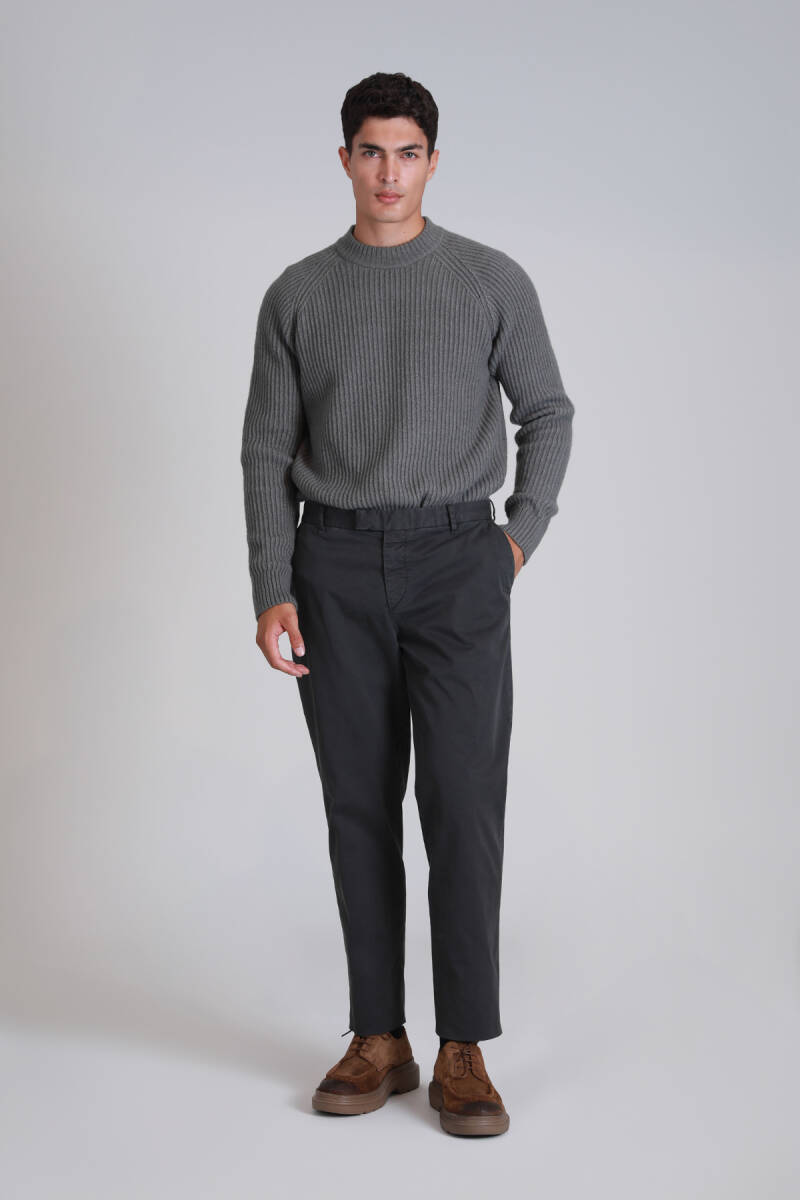 Gabriel Spor Erkek Chino Pantolon Slim Fit Koyu Yeşil - 2