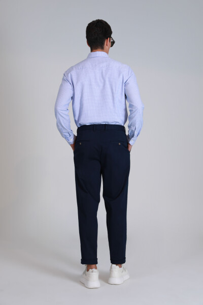 Gabriel Sports Men's Chino Pants Slim Fit Navy Blue - 6