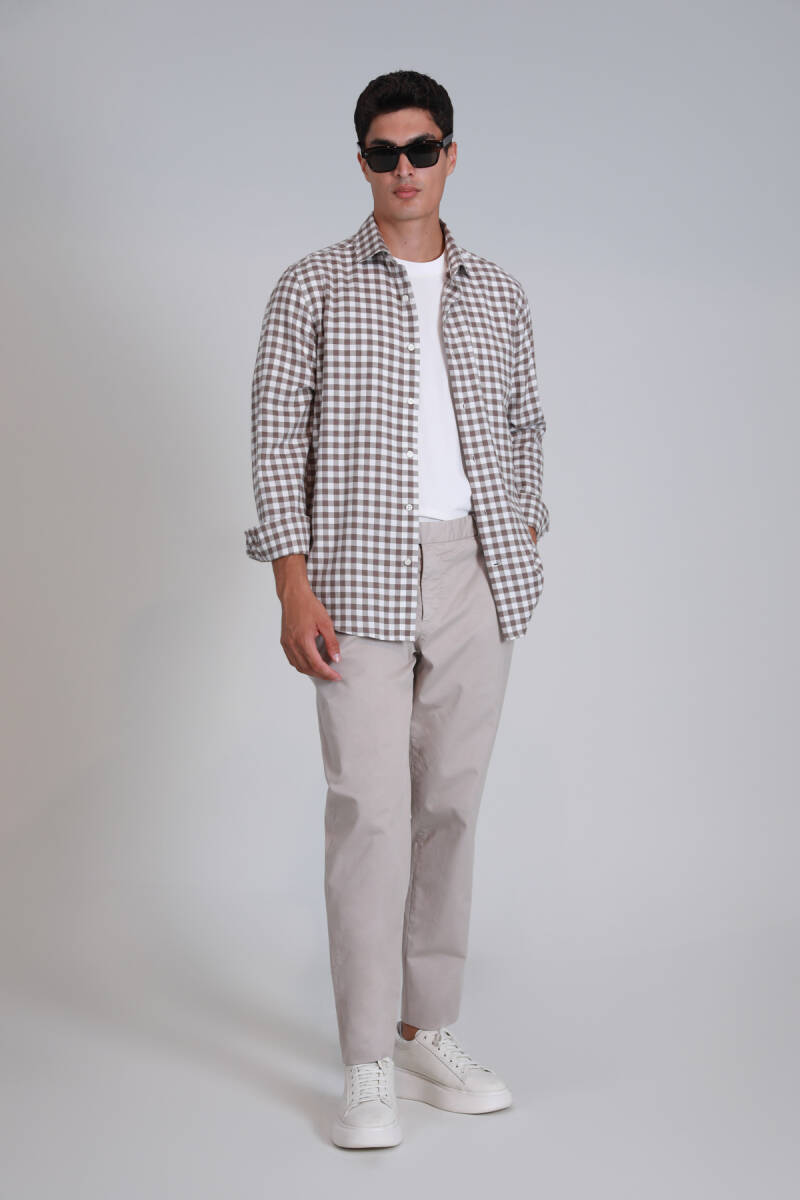 Gabriel Sports Men's Chino Pants Slim Fit Stone - 4