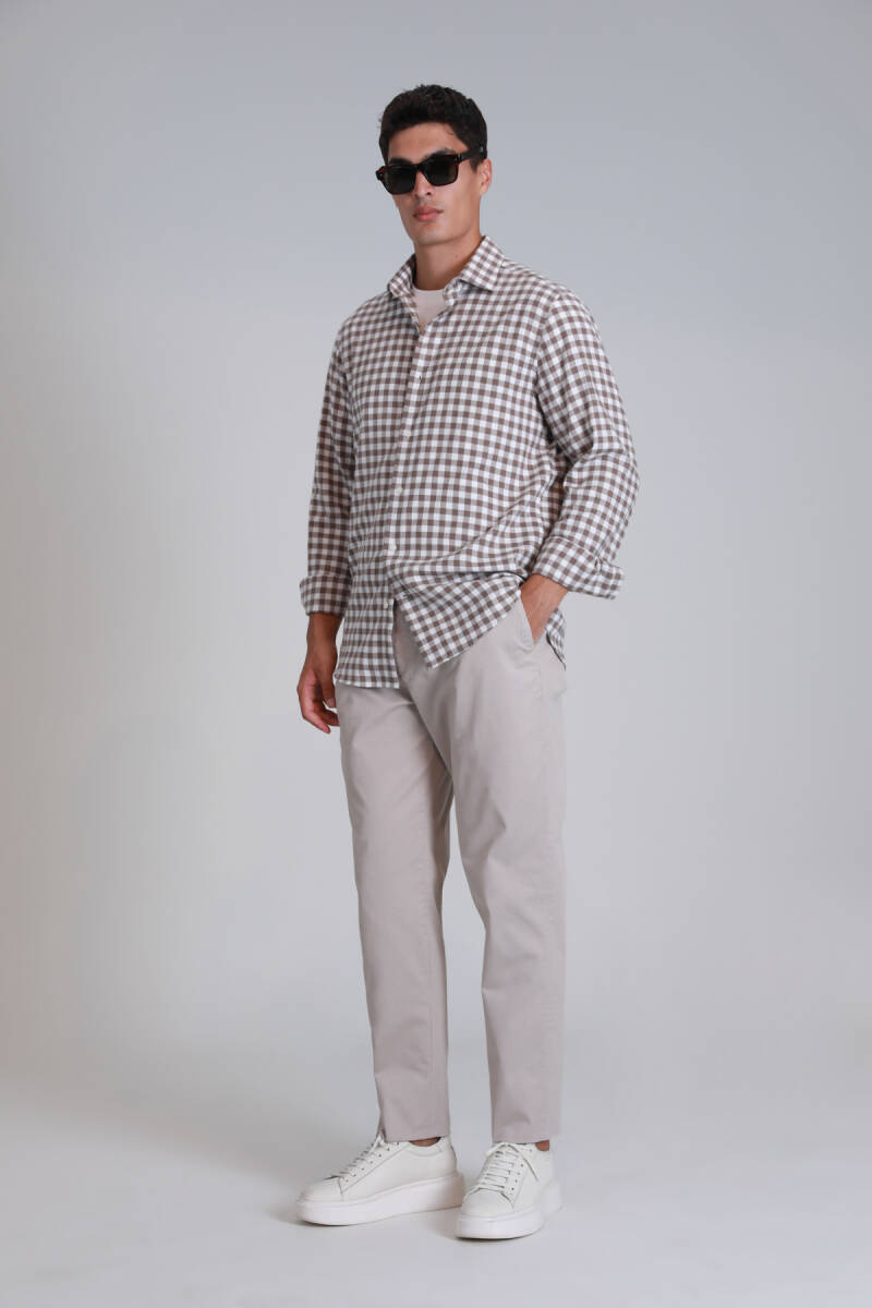 Gabriel Sports Men's Chino Pants Slim Fit Stone - 5