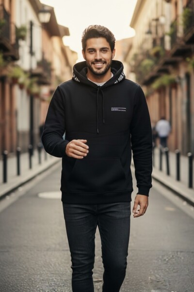 Gavi Kapüşonlu Erkek Sweatshirt Lacivert - 4