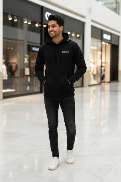 Gavi Men's Hooded Sweatshirt Black 