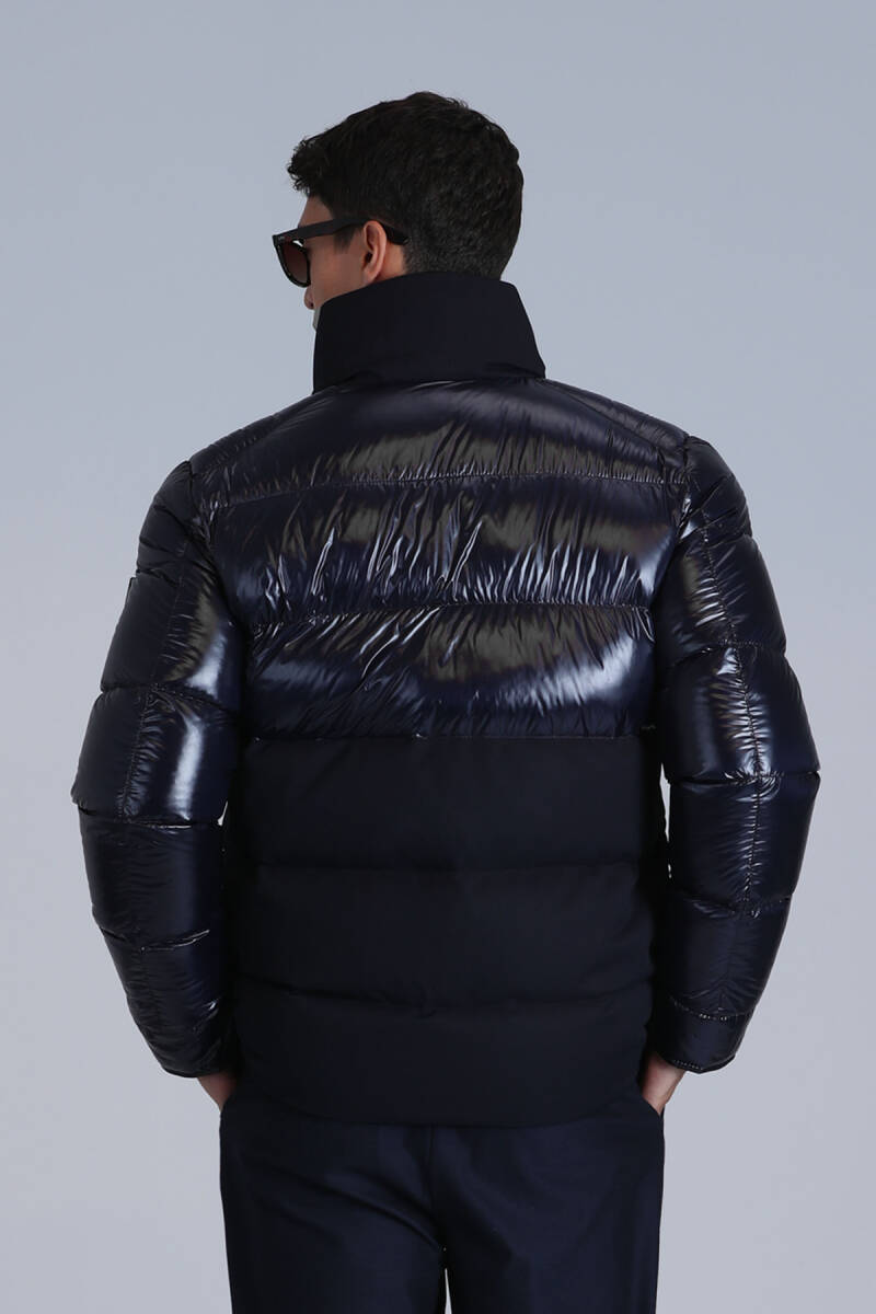 Genius Kaz Tüyü Erkek Mont Lacivert - 6