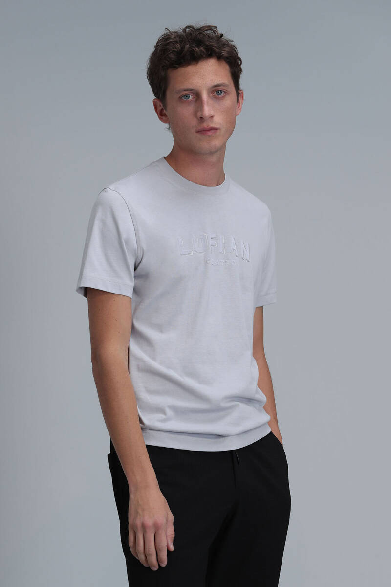 Gold Modern Grafik T- Shirt Taş - 1