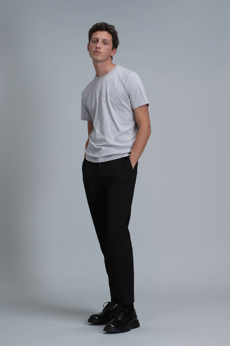 Gold Modern Grafik T- Shirt Taş - 4