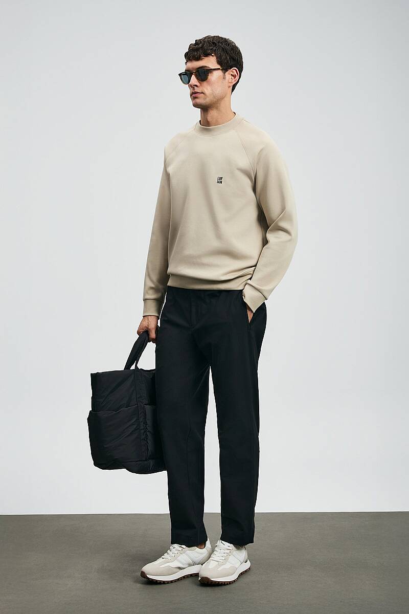 Grant Erkek Sweatshirt Bej - 2