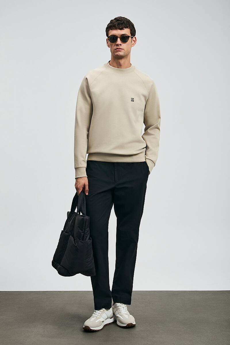 Grant Erkek Sweatshirt Bej - 3