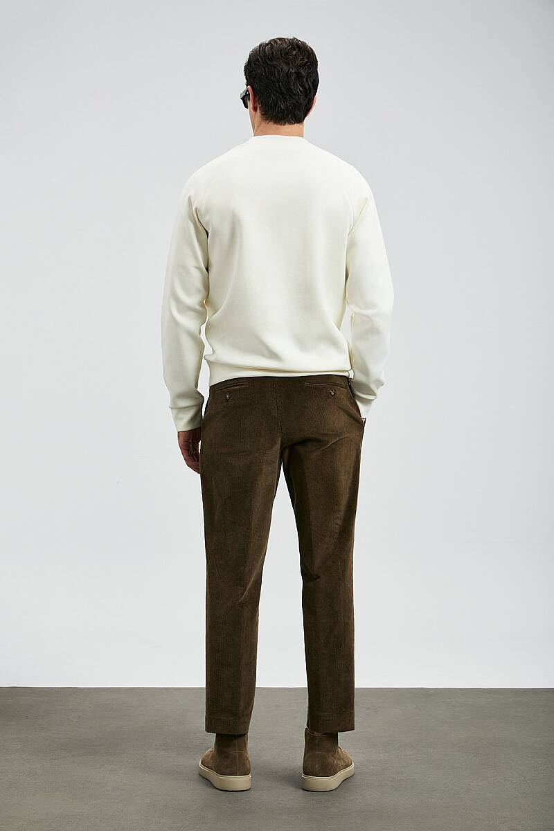Grant Erkek Sweatshirt Kırık Beyaz - 6