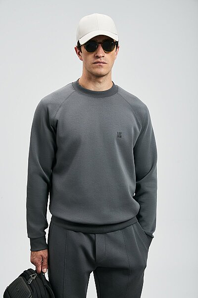 Grant Erkek Sweatshirt Koyu Gri 