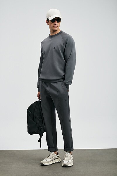 Grant Erkek Sweatshirt Koyu Gri - 2