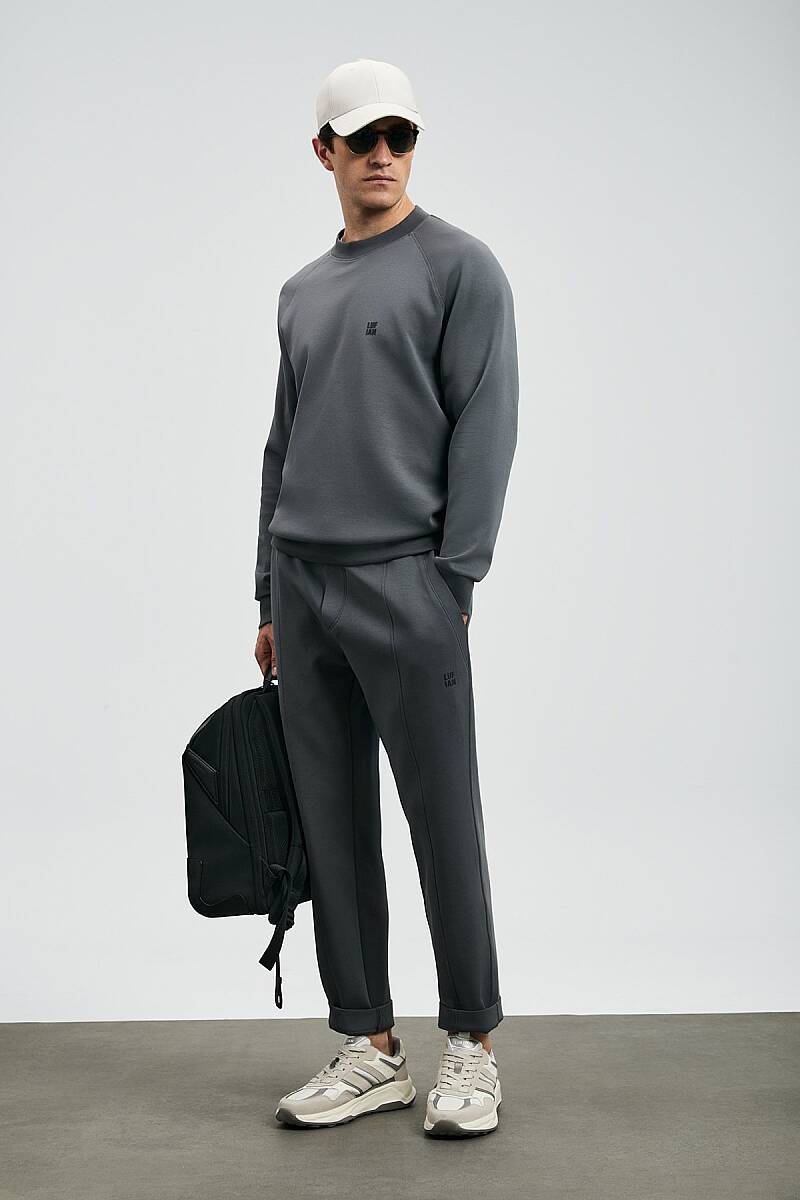 Grant Erkek Sweatshirt Koyu Gri - 2