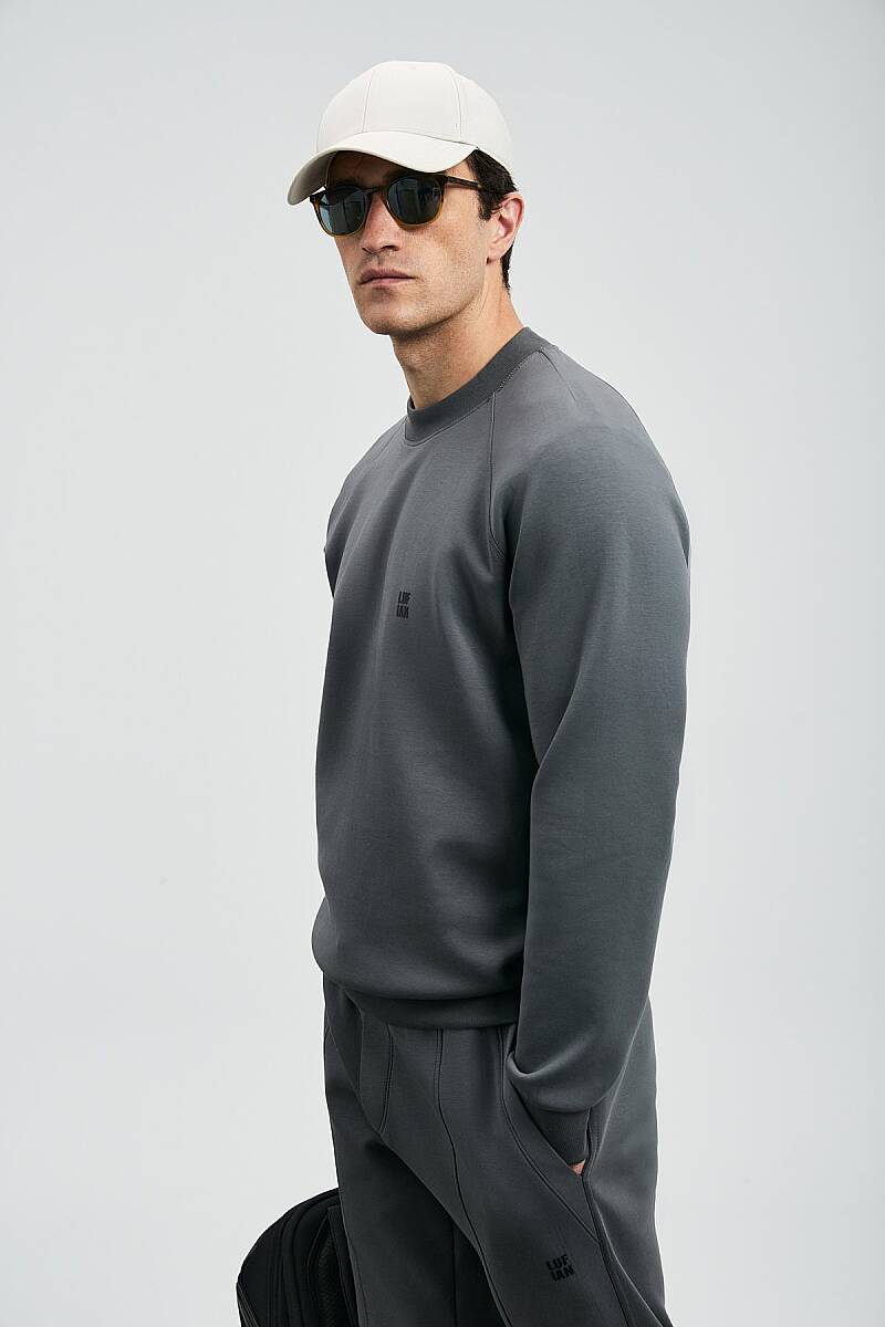 Grant Erkek Sweatshirt Koyu Gri - 3
