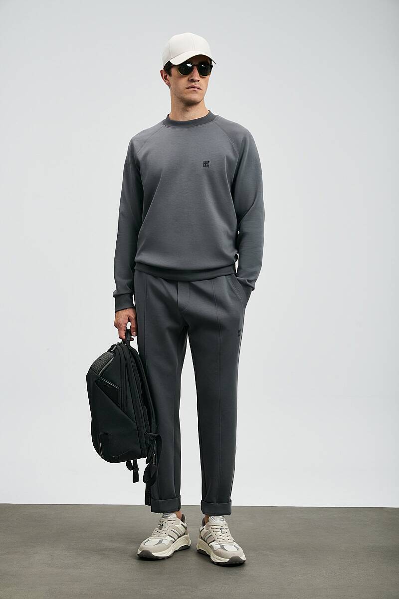 Grant Erkek Sweatshirt Koyu Gri - 4