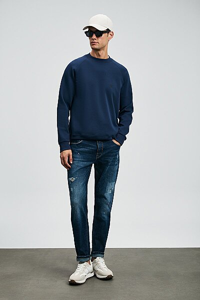Grant Erkek Sweatshirt Lacivert - 5