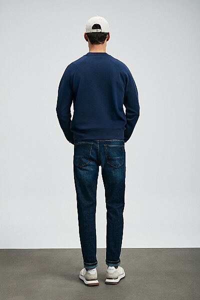 Grant Erkek Sweatshirt Lacivert - 6