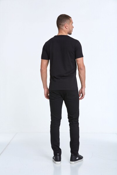 Gusta Printed Men's T-Shirt Black - 5