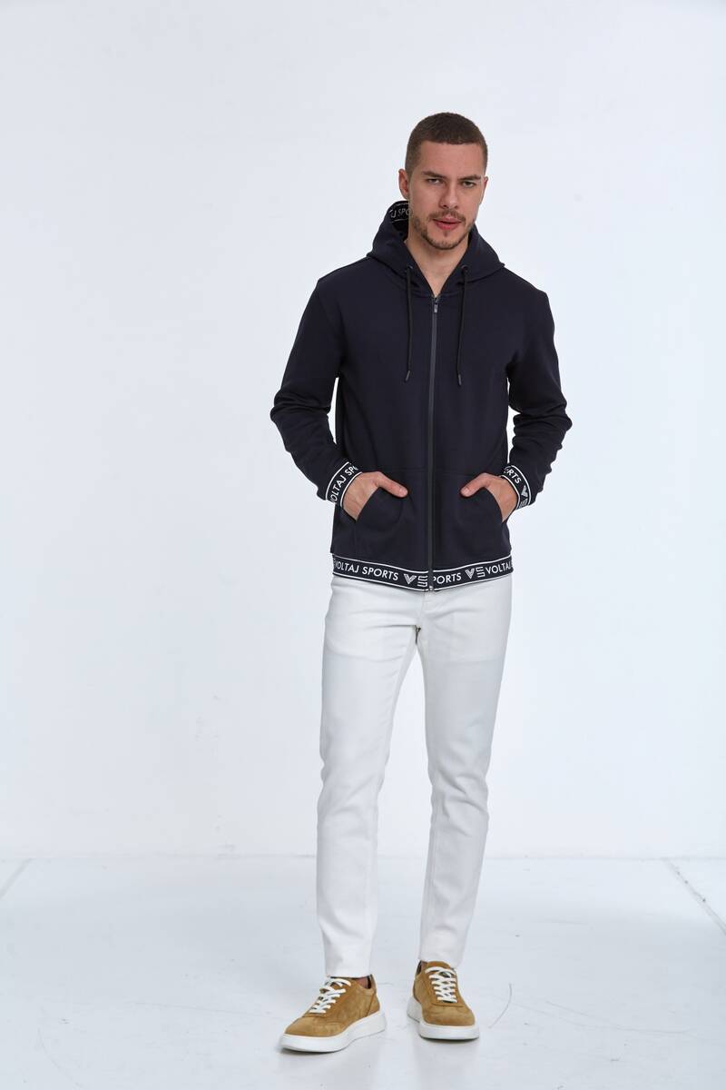 Harper Kapüşonlu Erkek Sweatshirt Lacivert - 2