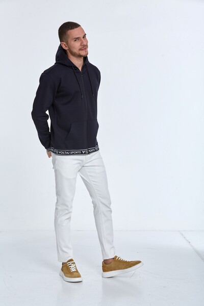Harper Kapüşonlu Erkek Sweatshirt Lacivert - 4