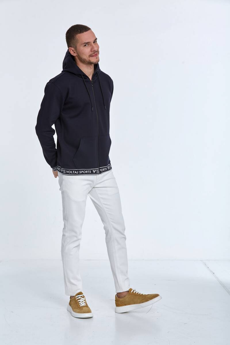Harper Kapüşonlu Erkek Sweatshirt Lacivert - 4
