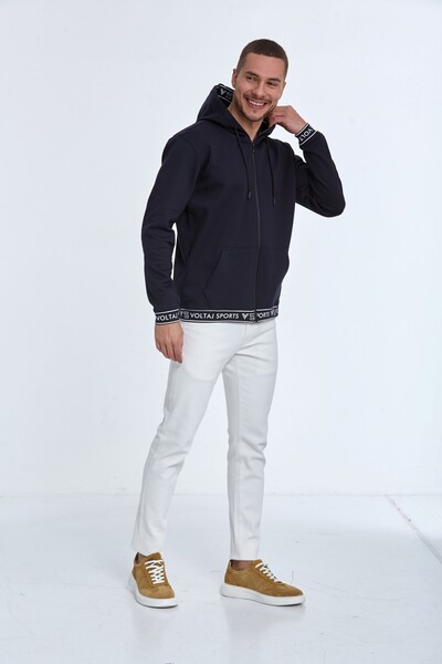 Harper Kapüşonlu Erkek Sweatshirt Lacivert - 3