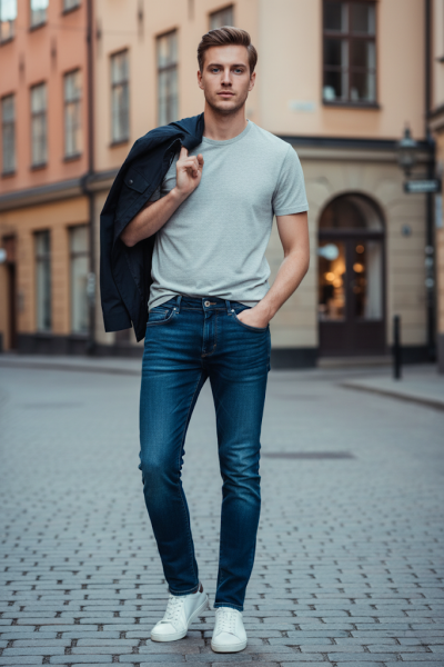 Hector Regular Cut Jeans Blue - 1