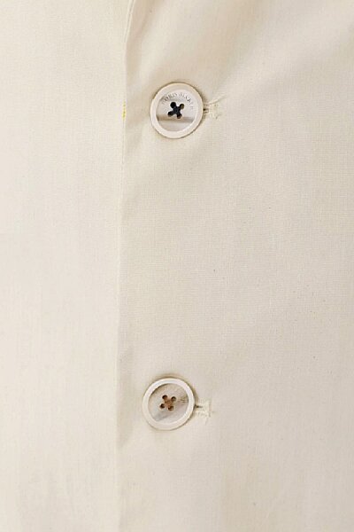 Hedgess Kırık Beyaz Renk Keten Karışımlı Blazer Ceket - 3