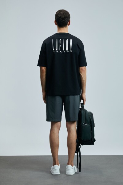 Helıx Modern Grafik T- Shirt Siyah - 6