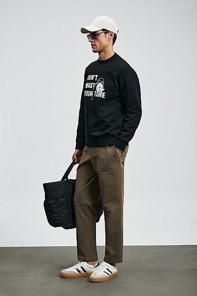 Henry Erkek Sweatshirt Siyah - 2