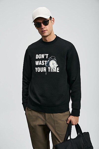 Henry Erkek Sweatshirt Siyah - 4