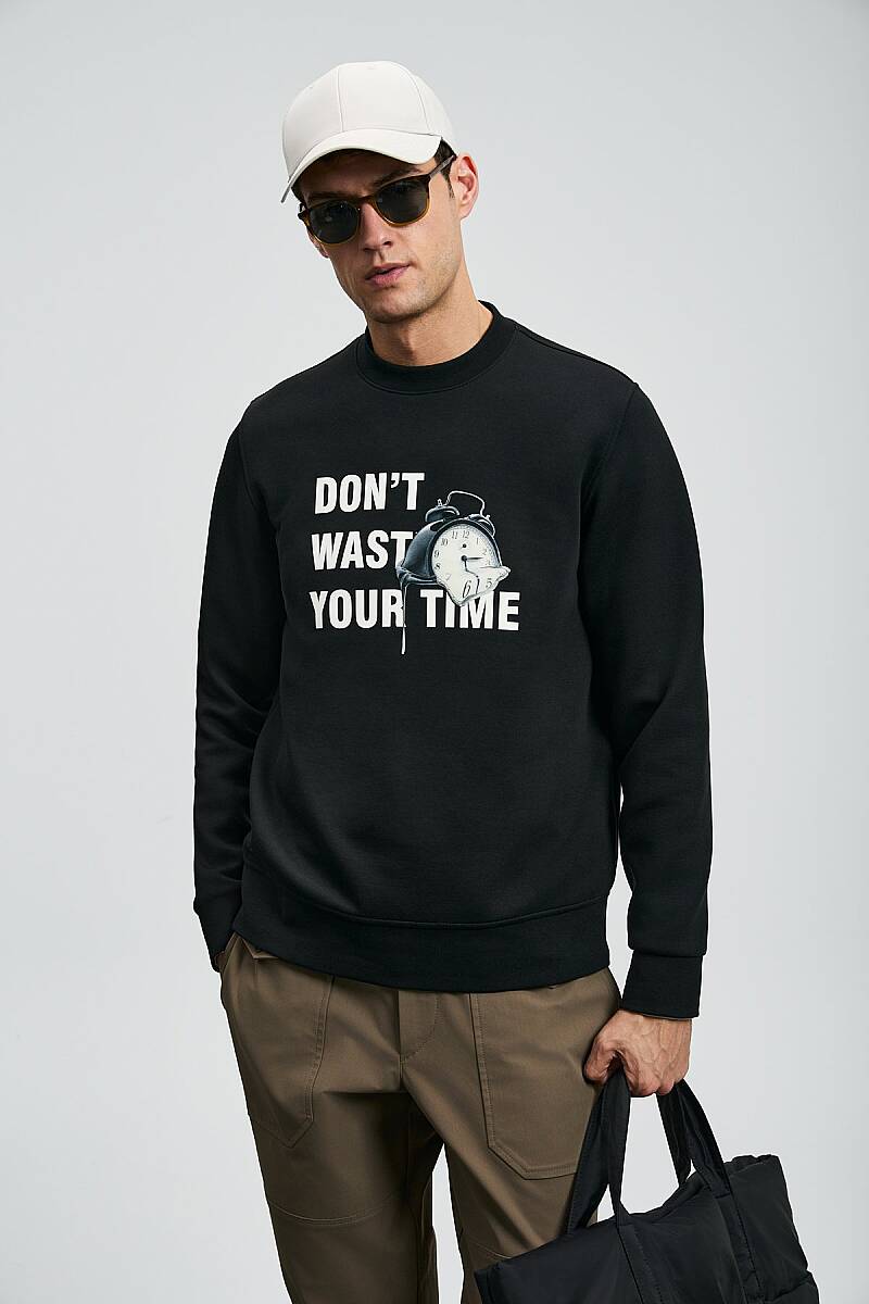 Henry Erkek Sweatshirt Siyah - 4