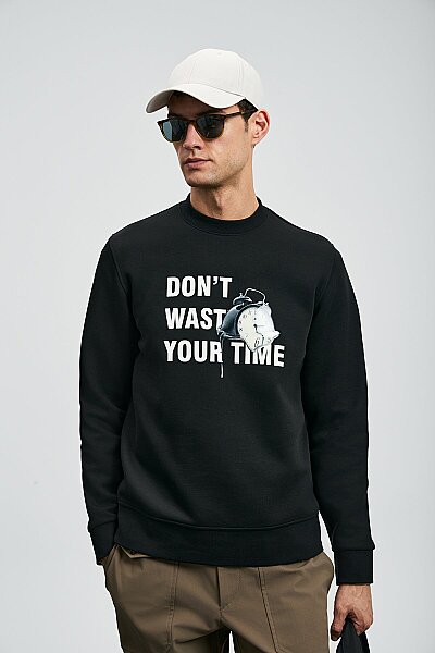 Henry Erkek Sweatshirt Siyah - 5