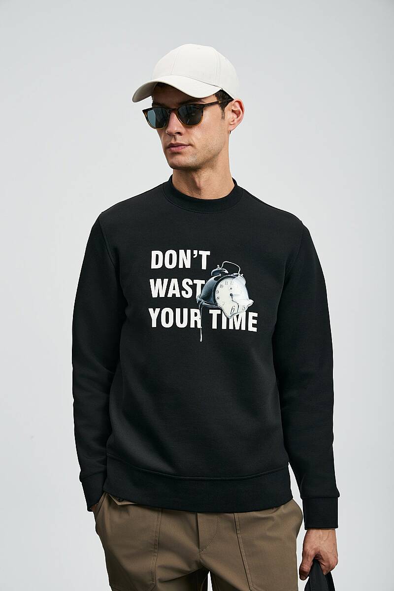 Henry Erkek Sweatshirt Siyah - 5