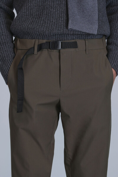 Hidden Spor Erkek Chino Pantolon Slim Fit Yeşil - 3