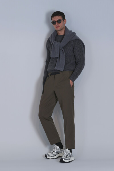 Hidden Sports Men's Chino Pants Slim Fit Green - LUFIAN