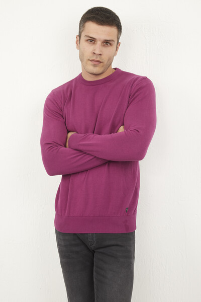 Hogan Bisiklet Yaka Erkek Kazak Pembe - 2