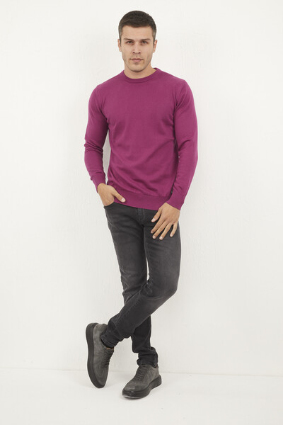 Hogan Crew Neck Men's Sweater Pink 