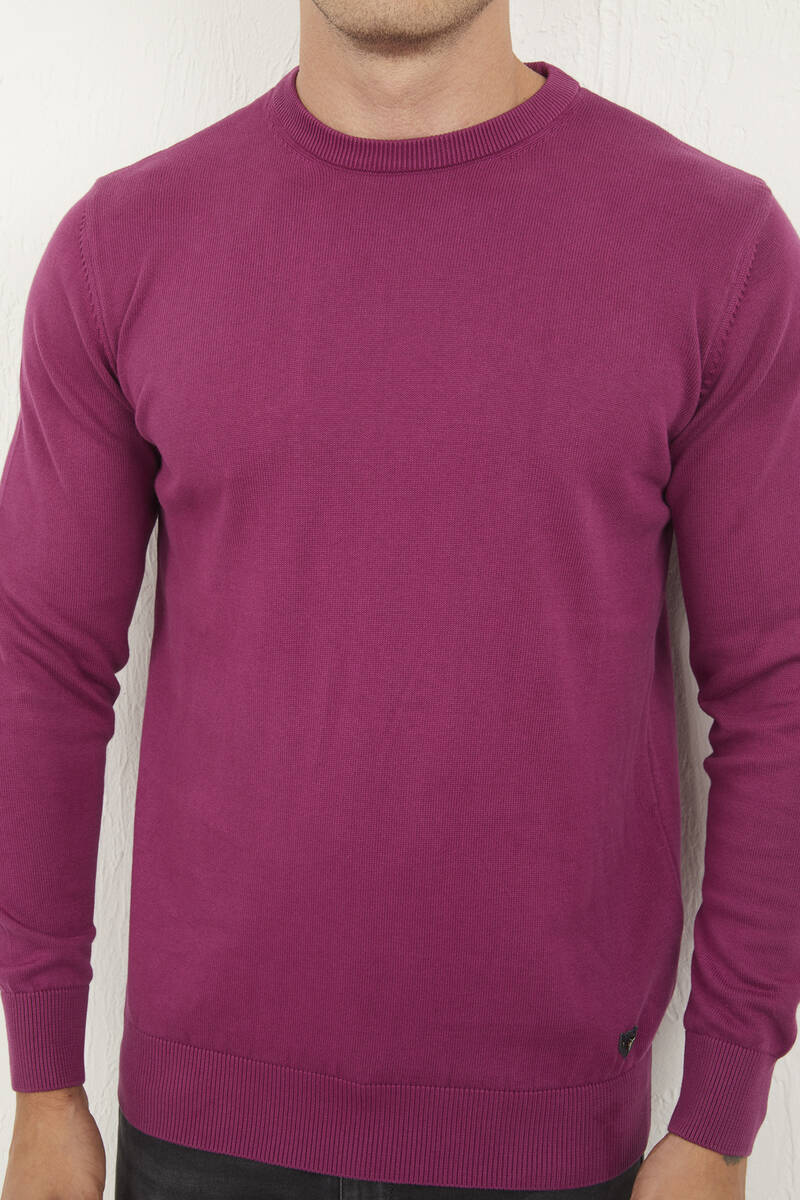 Hogan Crew Neck Men's Sweater Pink - 5