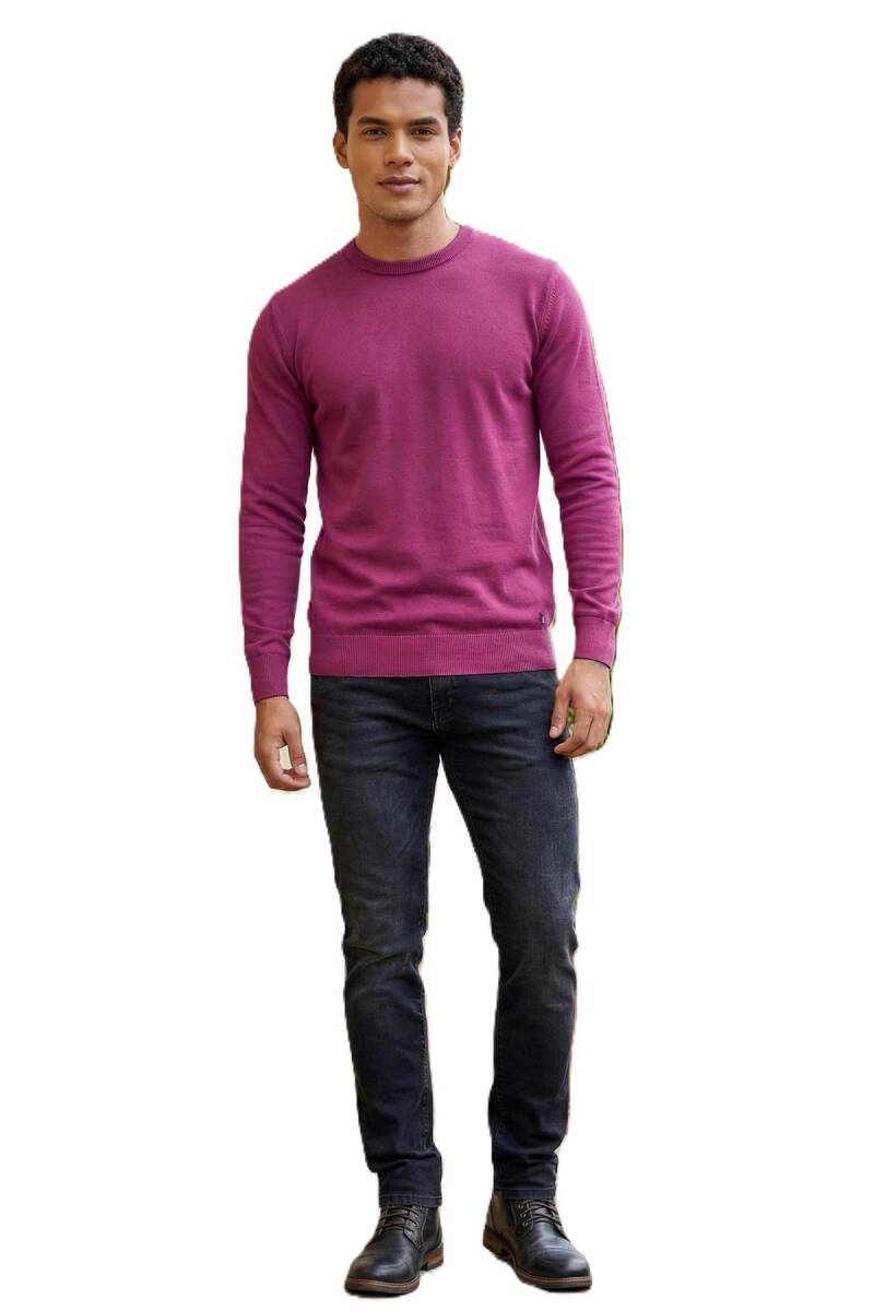 Hogan Crew Neck Men's Sweater Pink - 1