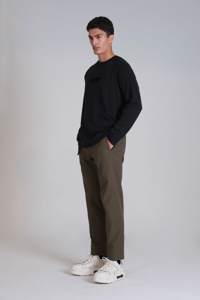 Holly Erkek Uzun Kol Tişört Siyah - 4