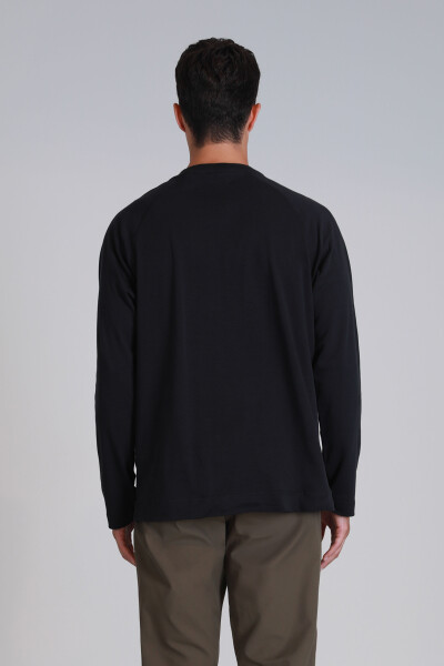 Holly Erkek Uzun Kol Tişört Siyah - 6