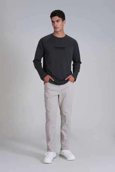 Holly Men's Long Sleeve T-Shirt Khaki - 5