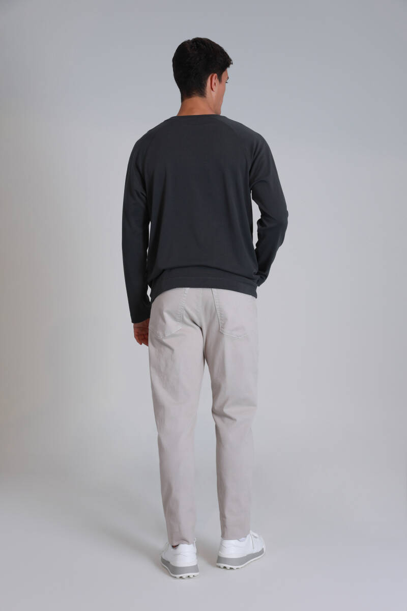 Holly Men's Long Sleeve T-Shirt Khaki - 6